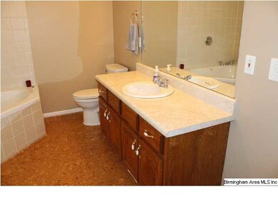 Master Bath with corner tub/shower combo