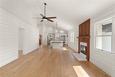 Beautiful hardwood floors and high ceilings