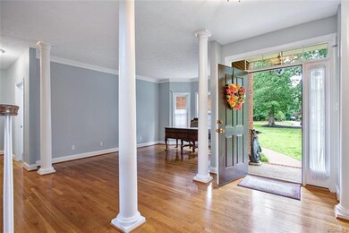 Foyer view into living room