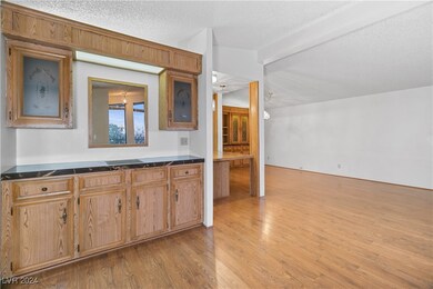 The Living room also has a dry bar with solid coun