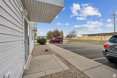 View of uncovered parking lot