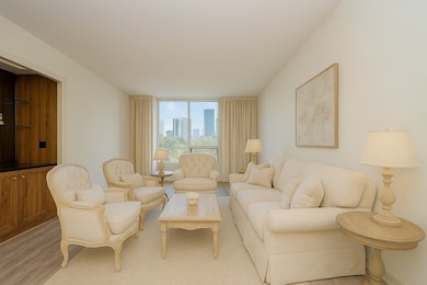 Virtually staged living room