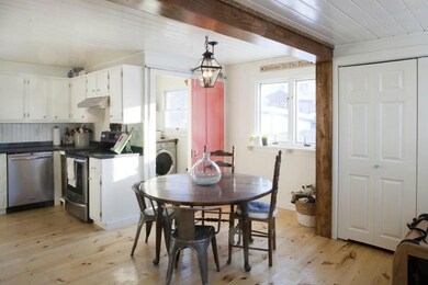 Side yard door opens into the new...