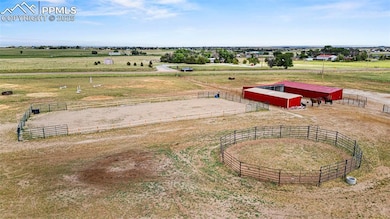 Overview of rural landscape with a pastoral area