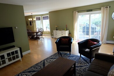 View of living room to open concept main floor