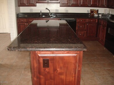 Kitchen island granite counter