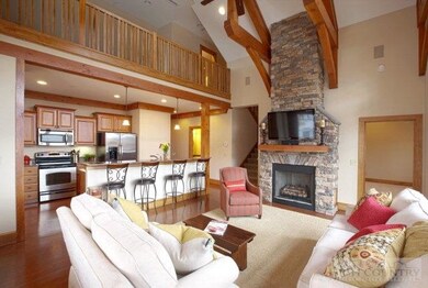 Living Room : Living room area open to kitchen and
