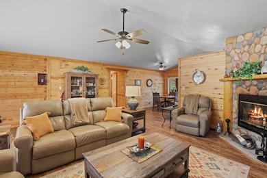 Living Area with fireplace