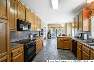 Large kitchen with custom cabinets