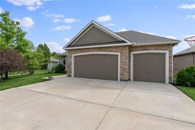 3 car garage with a full 3 car driveway...
