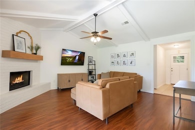 Living room view from back door