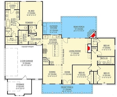 View of floor plan / room layout