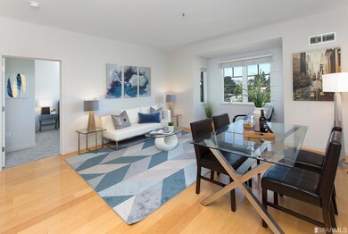 The main living area has room for a dining area ne