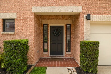 A covered entry welcomes your friends and family.