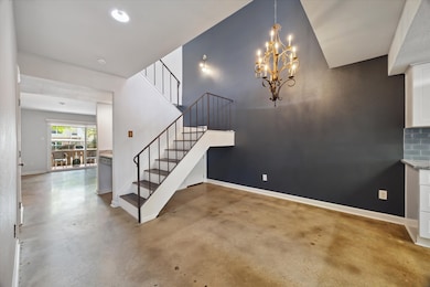 Upon entry you are met with your new dining room a