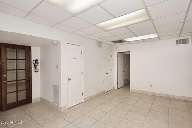 Lobby's French Doors to Center Office