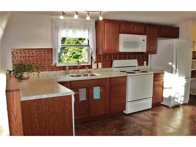 Kitchen. Brand new with birch cabinets, new counte