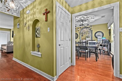 Entry leads to dining room or living space