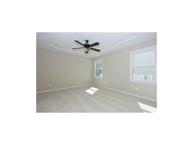 Master bedroom with ceiling detail.