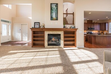 Living Room With Gas Fireplace