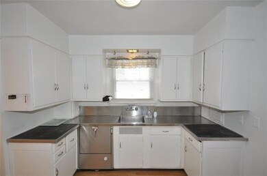 Solid, clean kitchen space.