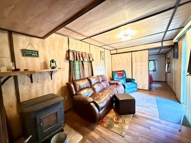 Living Room With Pellet Stove