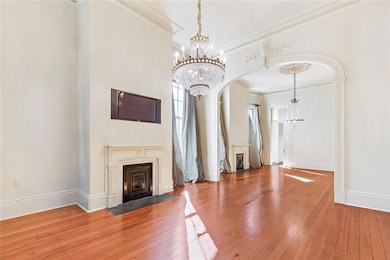 Front parlor, looking towards dining room