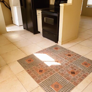 nice floor design in kitchen