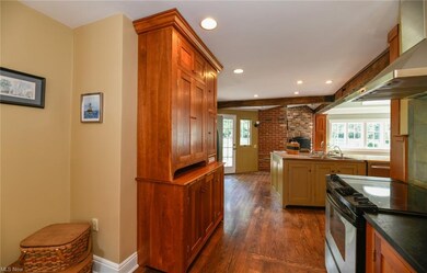 Kitchen Features Soap Stone and Butcher Block Coun