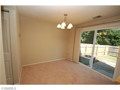 Dining Room - Dining Area with sliding doors to ba