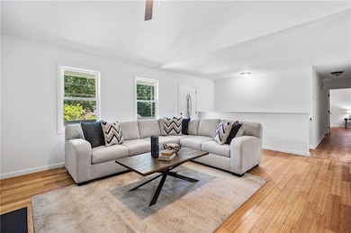 Open entertaining floor plan.