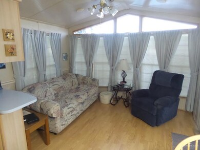 Nice, large windows for a great view and high ceilings.  Additional bar seating.