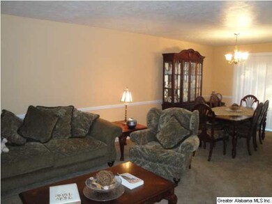 View of living room and dining room