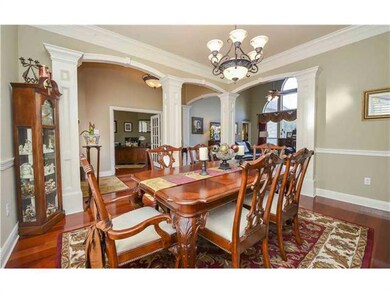 Photo. Diining Room with Triple Crown Moulding