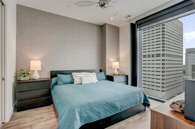 The primary suite is designed for both comfort and