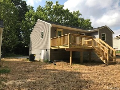 Back of previously built with deck