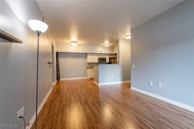The living and dining areas are open to the kitche