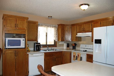 View of kitchen from living room