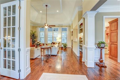 Notice the extra high vaulted ceiling.