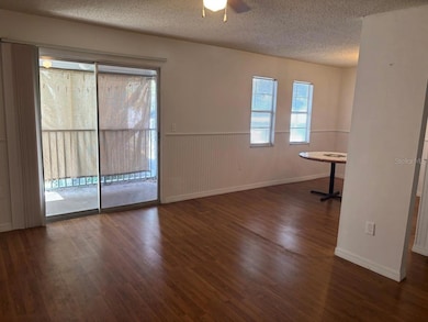 Living room and dining room