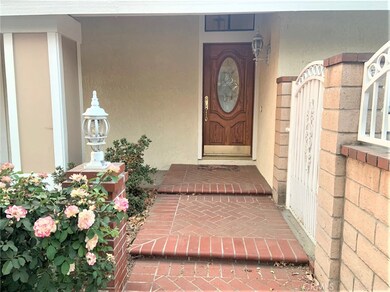Front Entry with Leaded Glass Entry Door