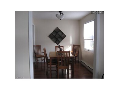 View of dining room from the living room.