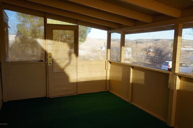 side view of enclosed porch
