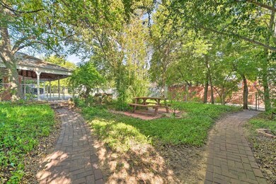 gated back yard