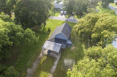 aerial view of the whole property