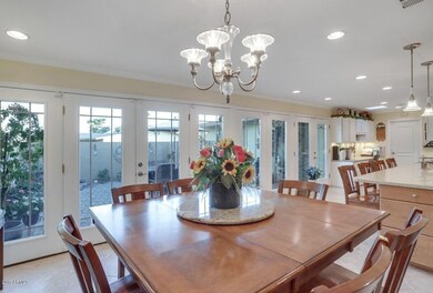 Lovely patio view from dining room