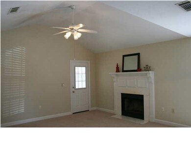 Living area features an arched ceiling