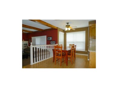 Open floor plan in informal areas