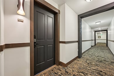 Hallway with baseboards