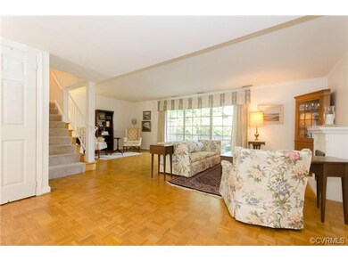 The coat closet and stairs to the second level are